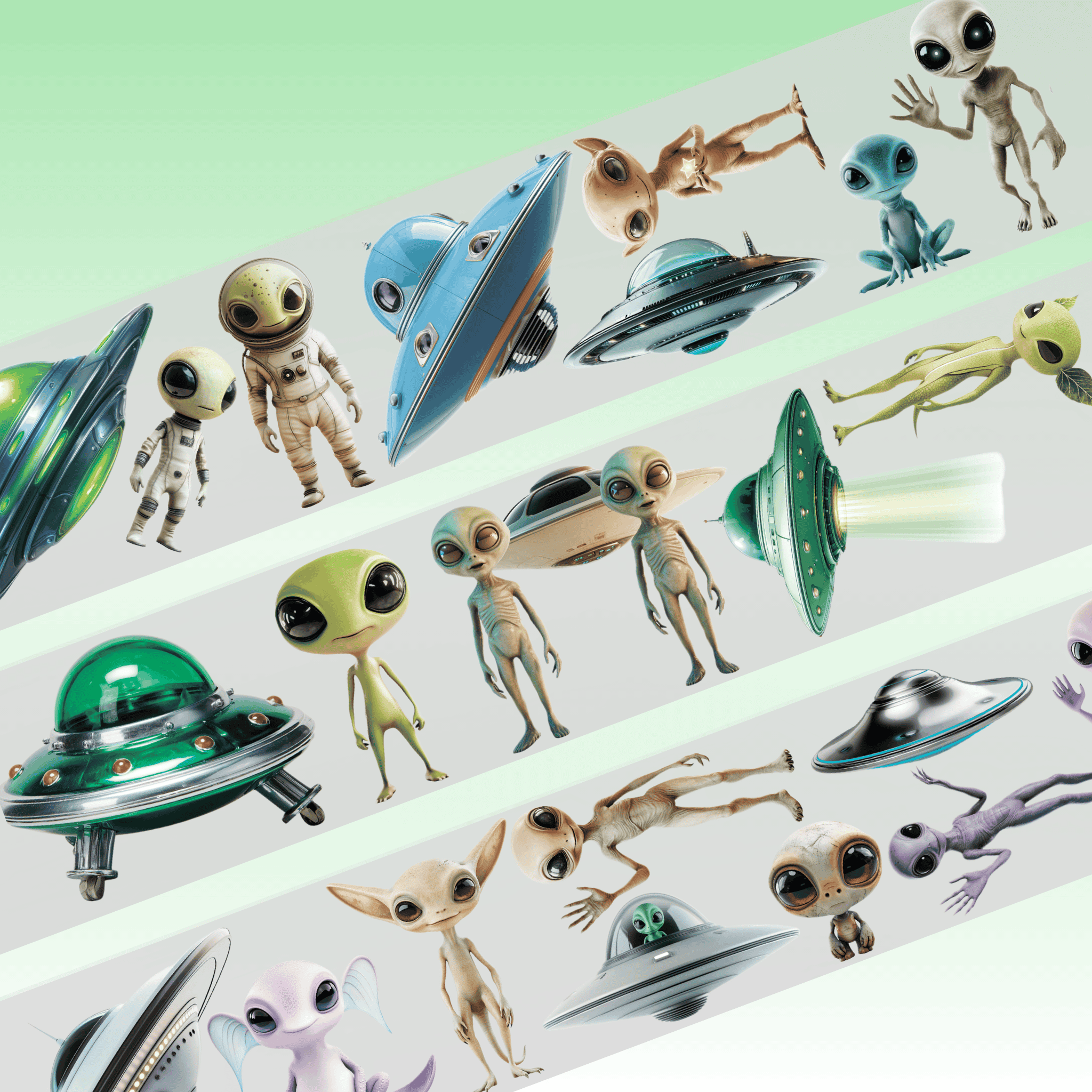 Queens Art Ufo PET tape 9cm x 1,25m