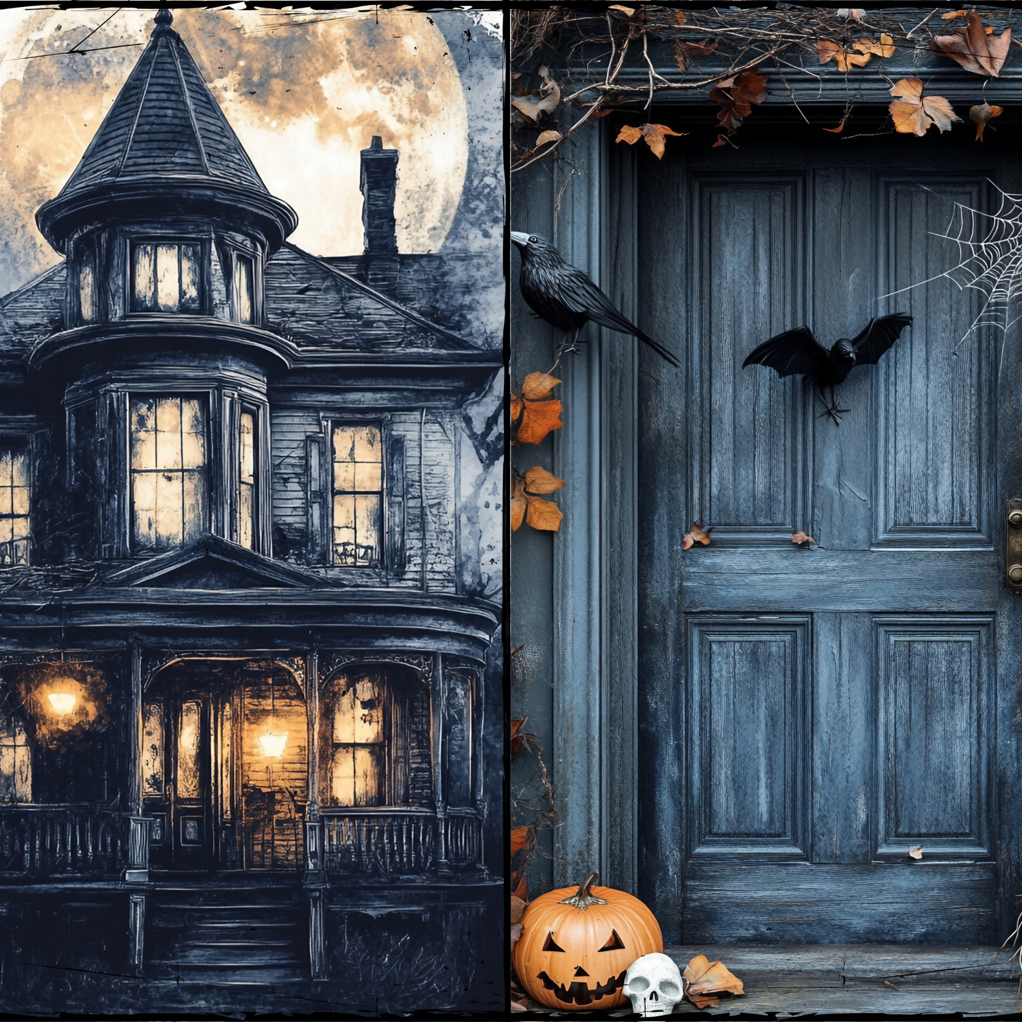 LunicArtDesign Halloween material paper 5.5 x 8.5 inches 20 different sheets