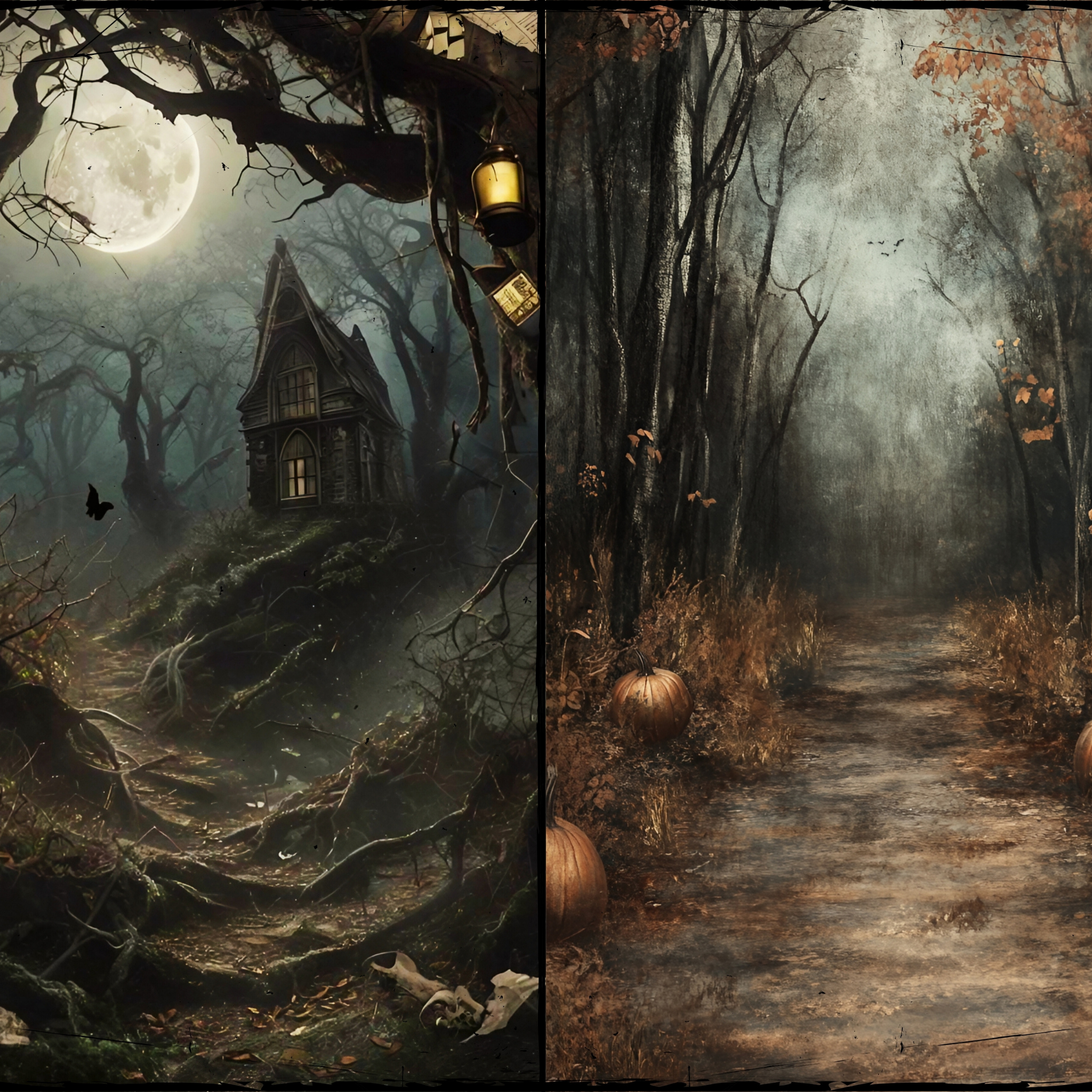 LunicArtDesign Halloween material paper 5.5 x 8.5 inches 20 different sheets