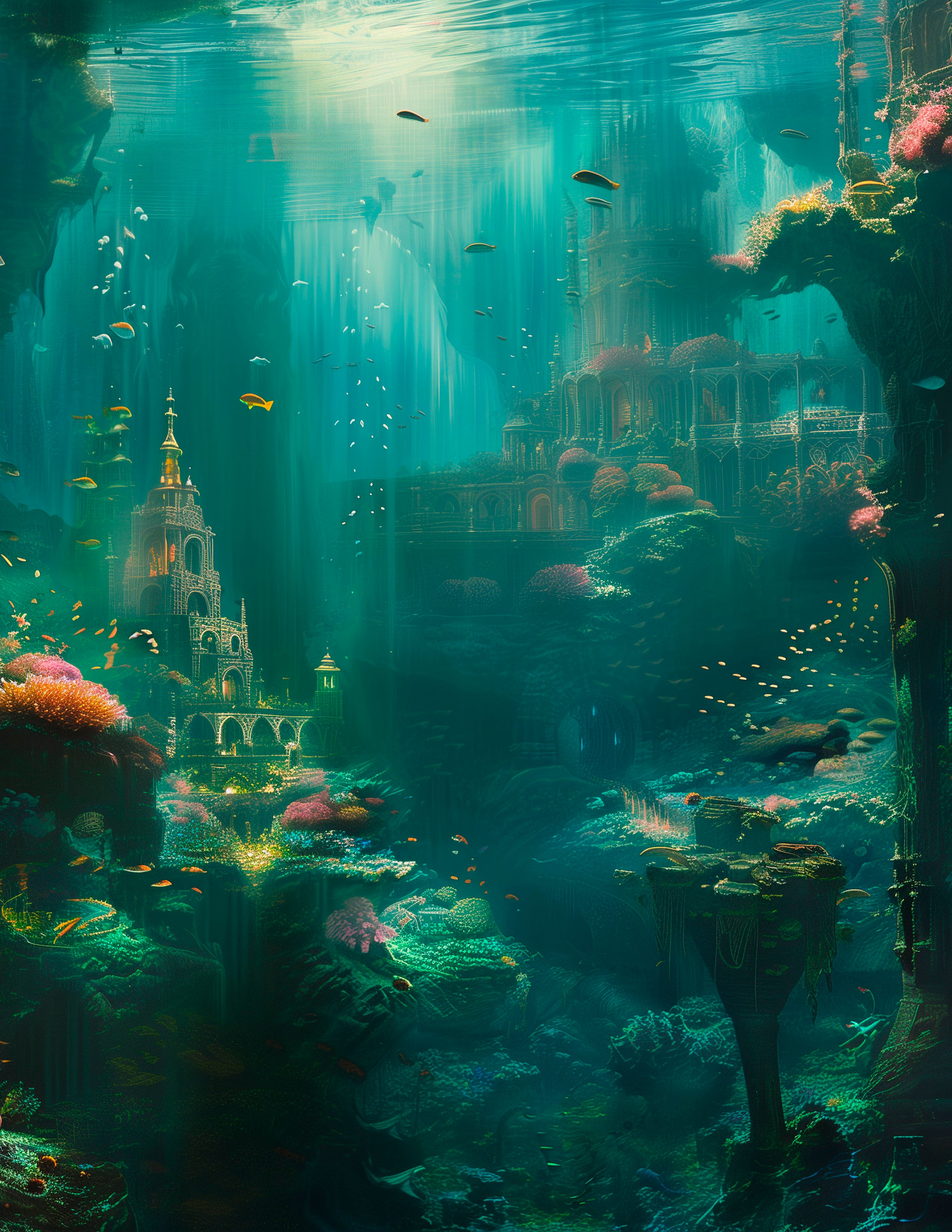 LunicArtDesign mystical water material paper 8,5 x 11 inches 10 different sheets