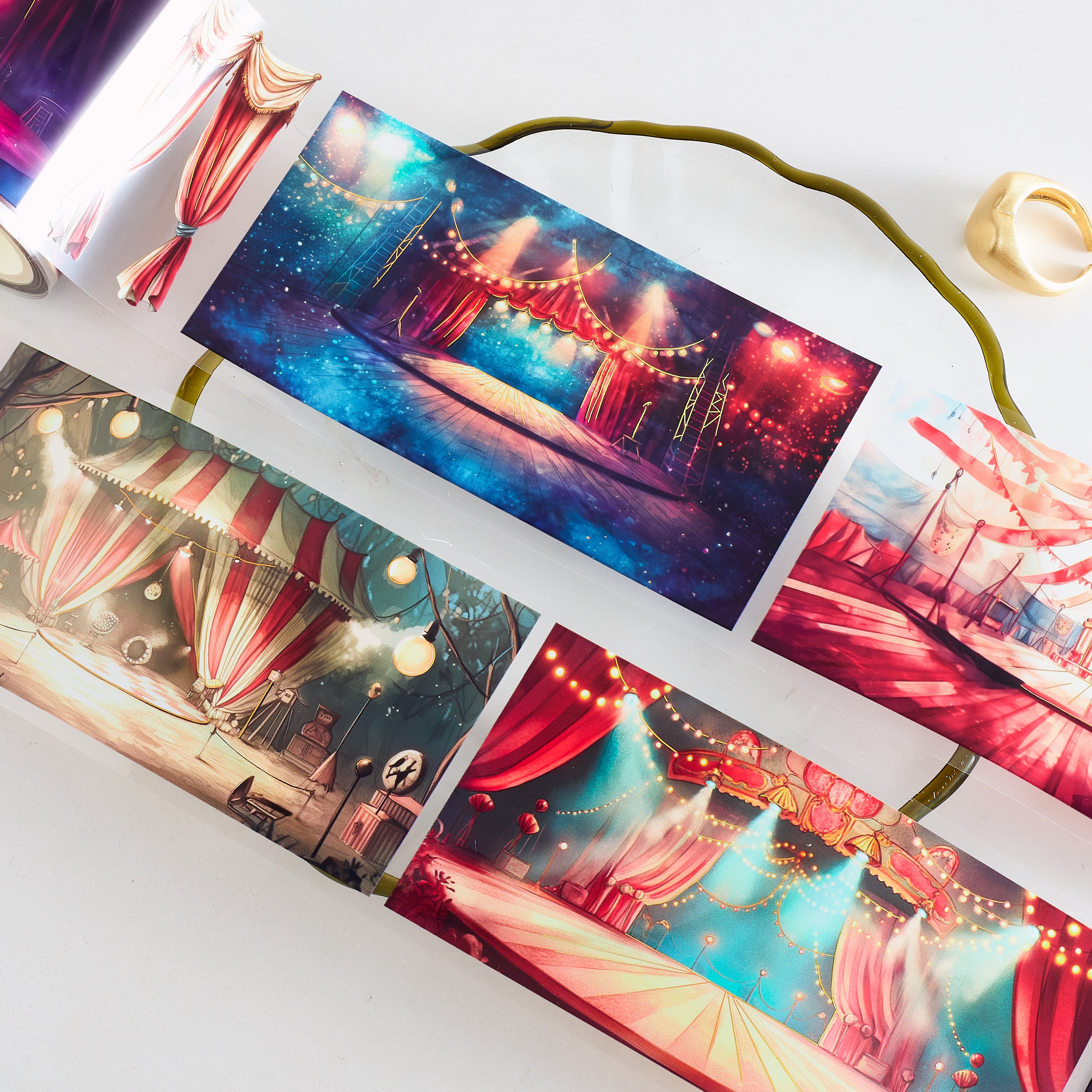 Shiimmer Circus Scene PET Tape 6cm x 1m