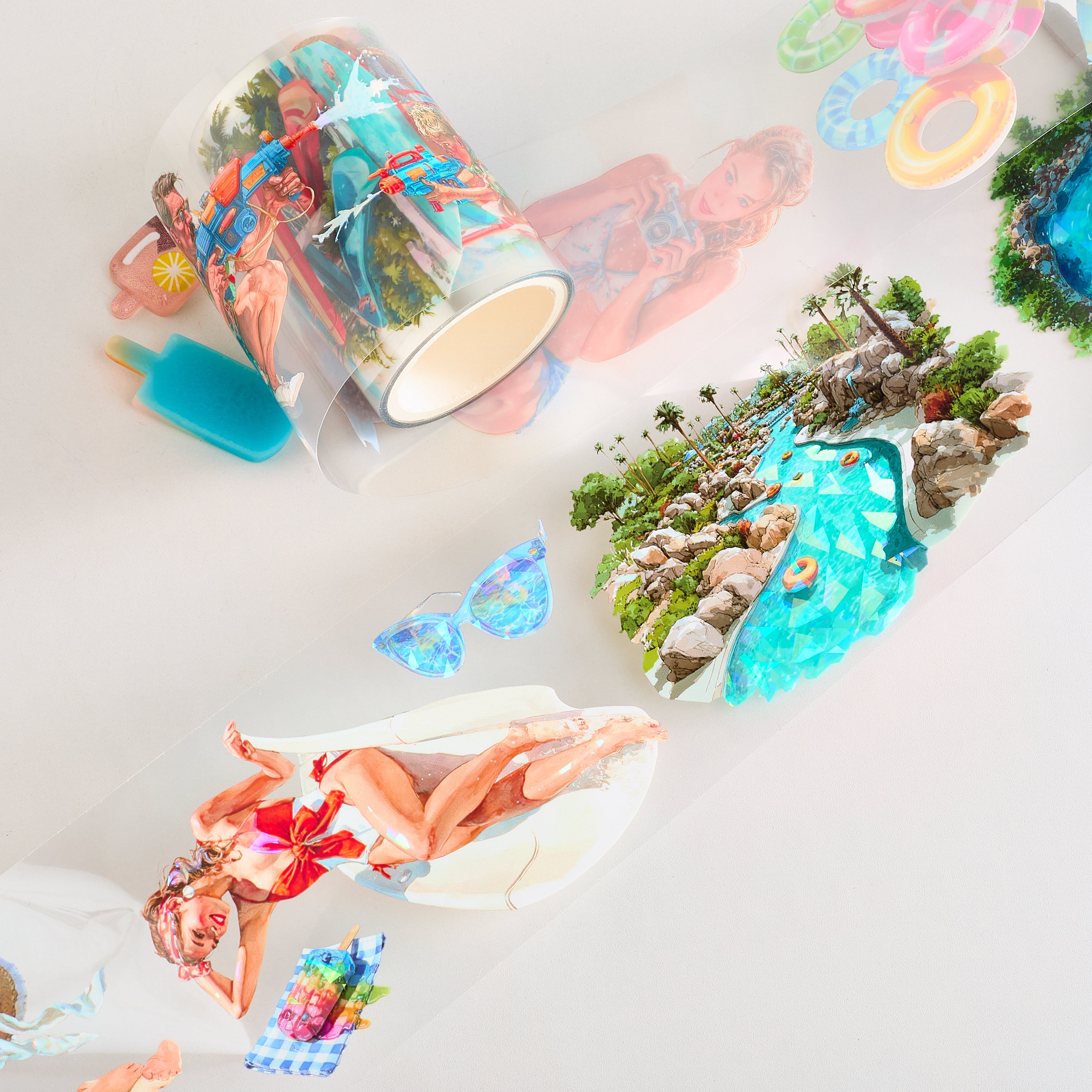 Shiimmer water Park PET Tape 6cm x 1m