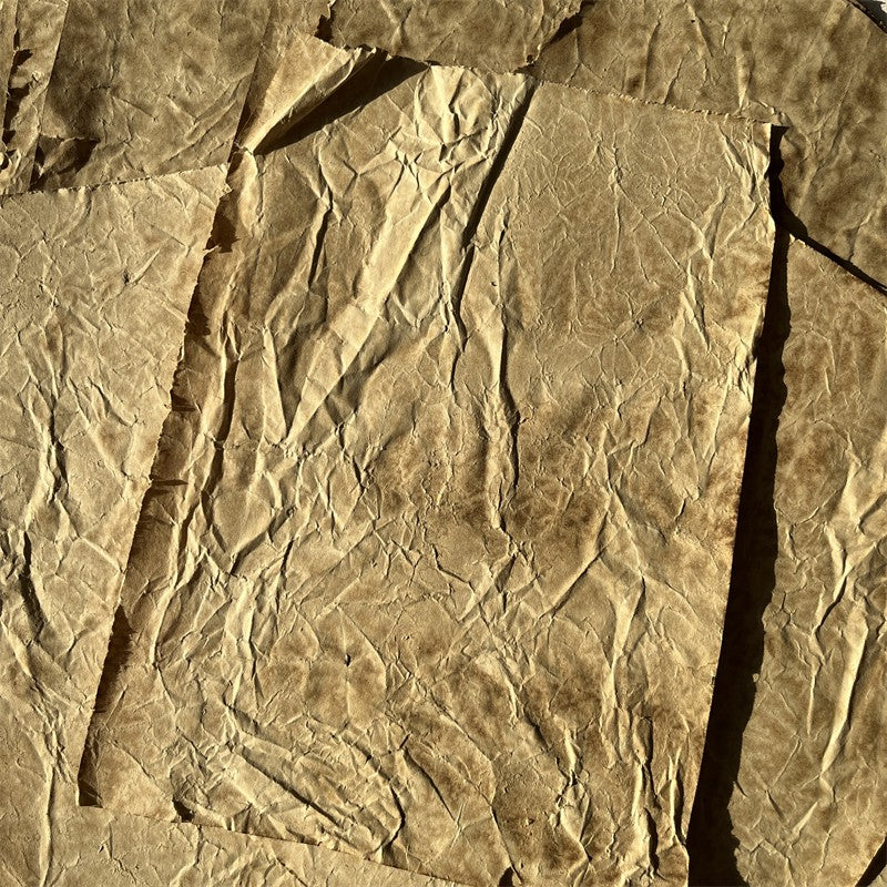 Handmade vintage wrinkled texture coffee dye paper A4 10 sheets - ViktaShop