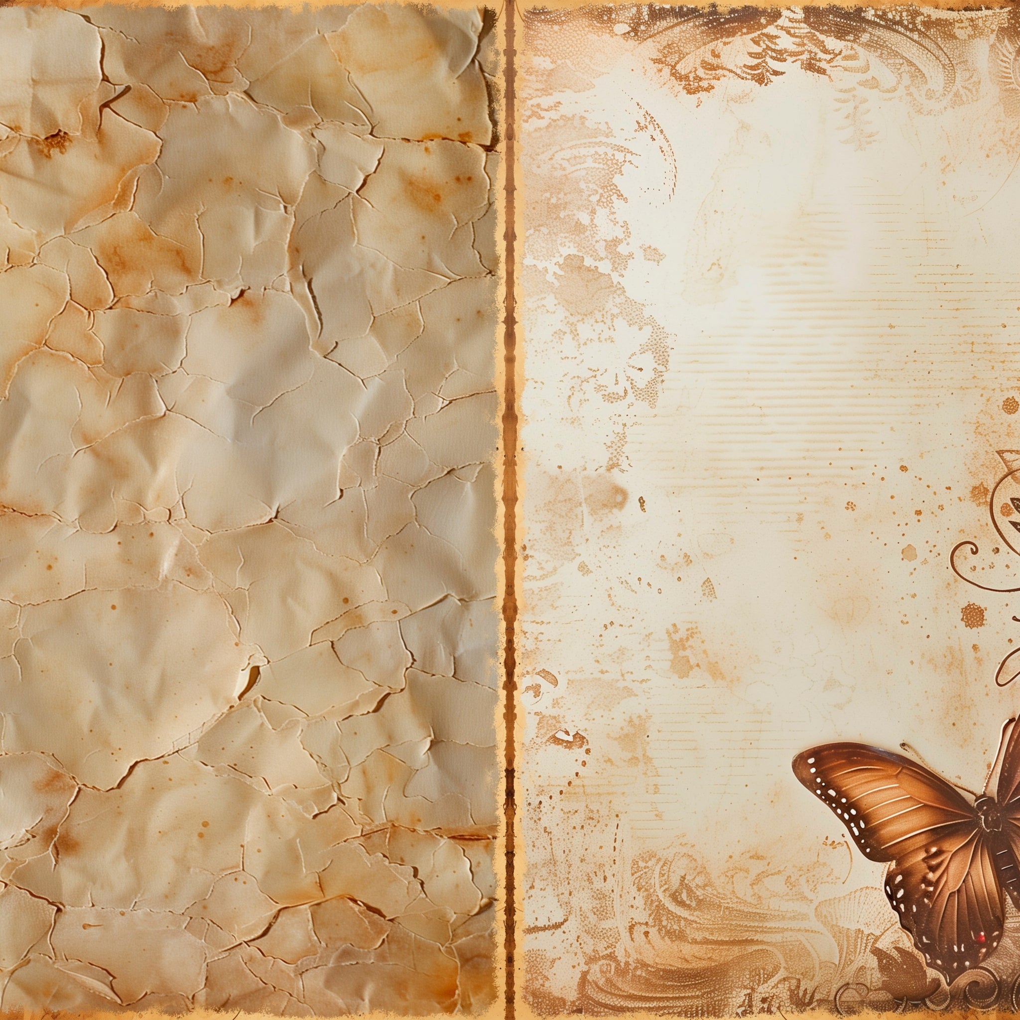 LunicArtDesign Grungy material paper 5.5 x 8.5 inches 20 different sheets