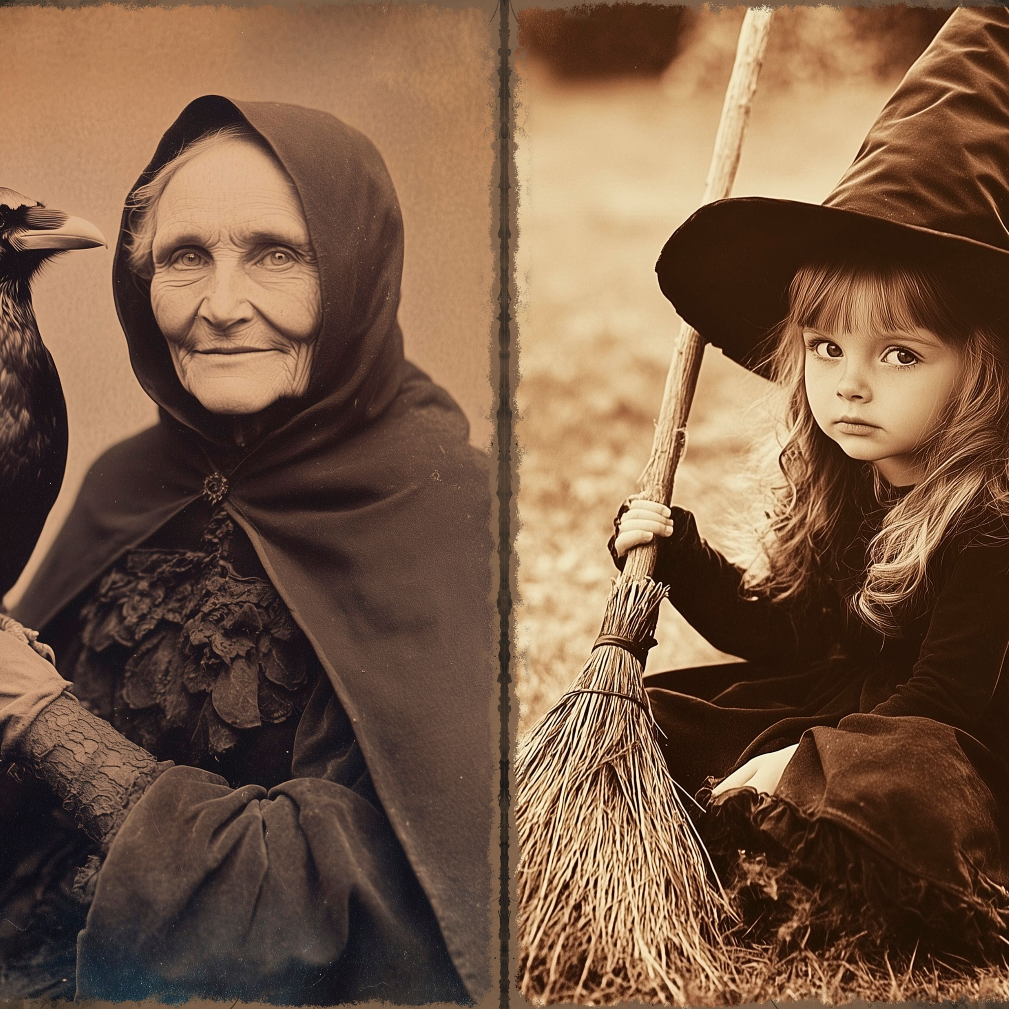 LunicArtDesign Witchy Photographs material paper 5.5 x 8.5 inches 20 different sheets