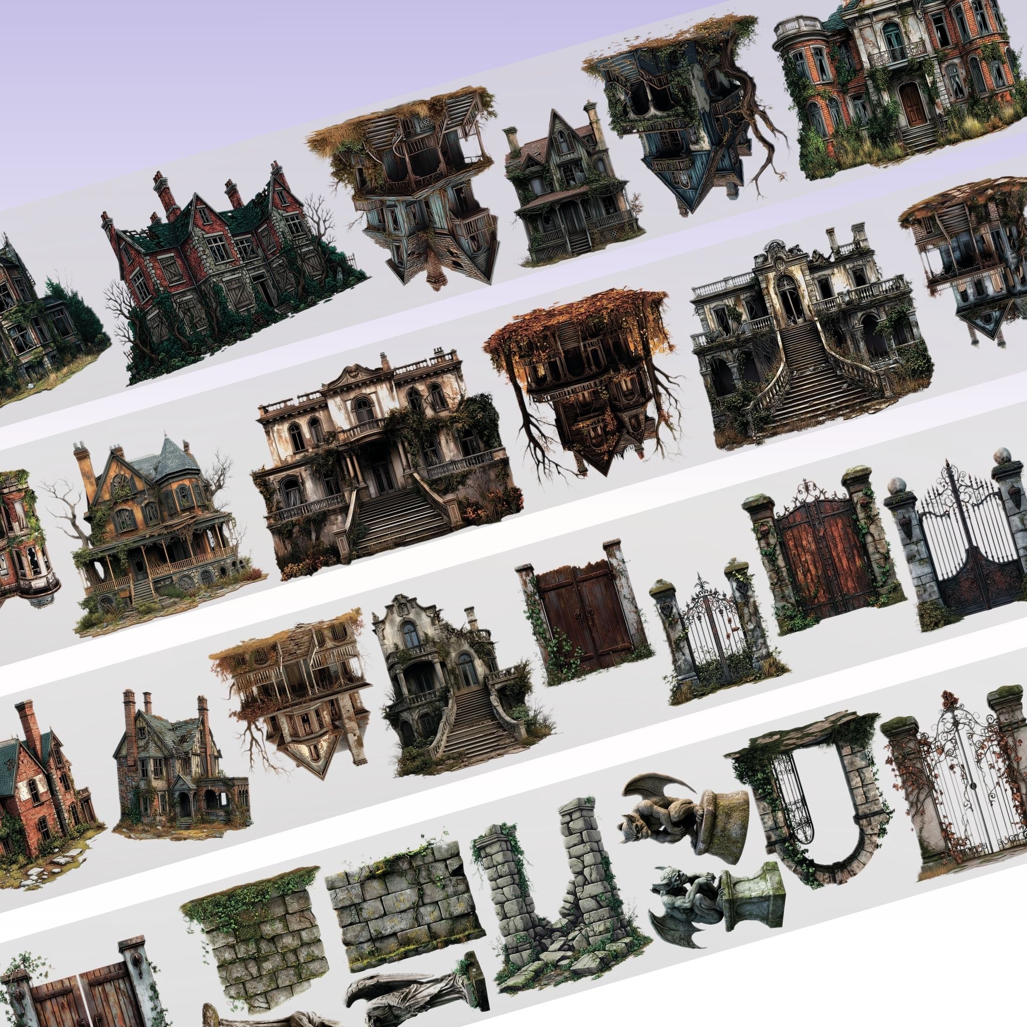 Kittys Journal Abandoned Mansions PET Tape 10cm x 2.5m