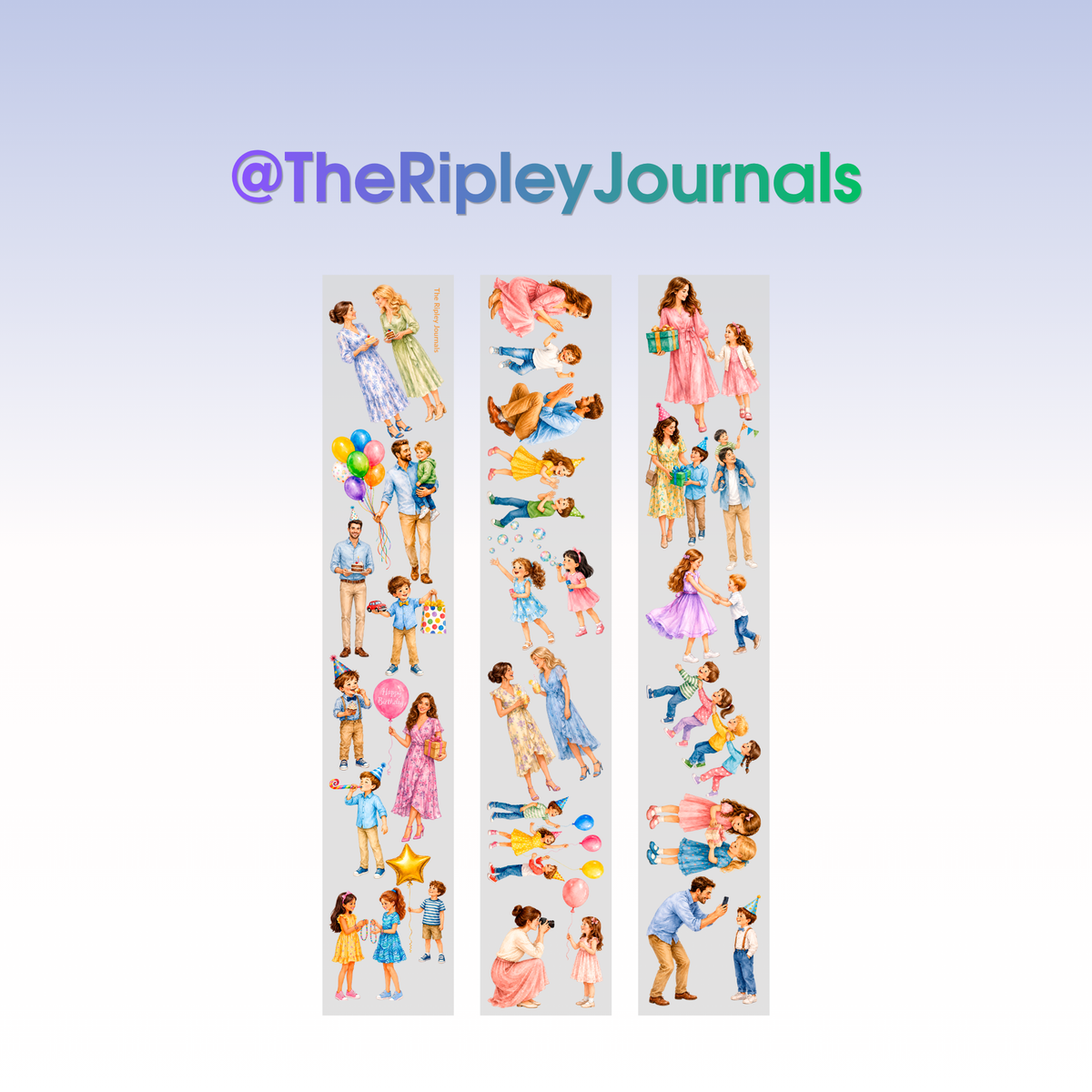 The Ripley Journals Birthday Characters PET Tape 7cm x 1,25m
