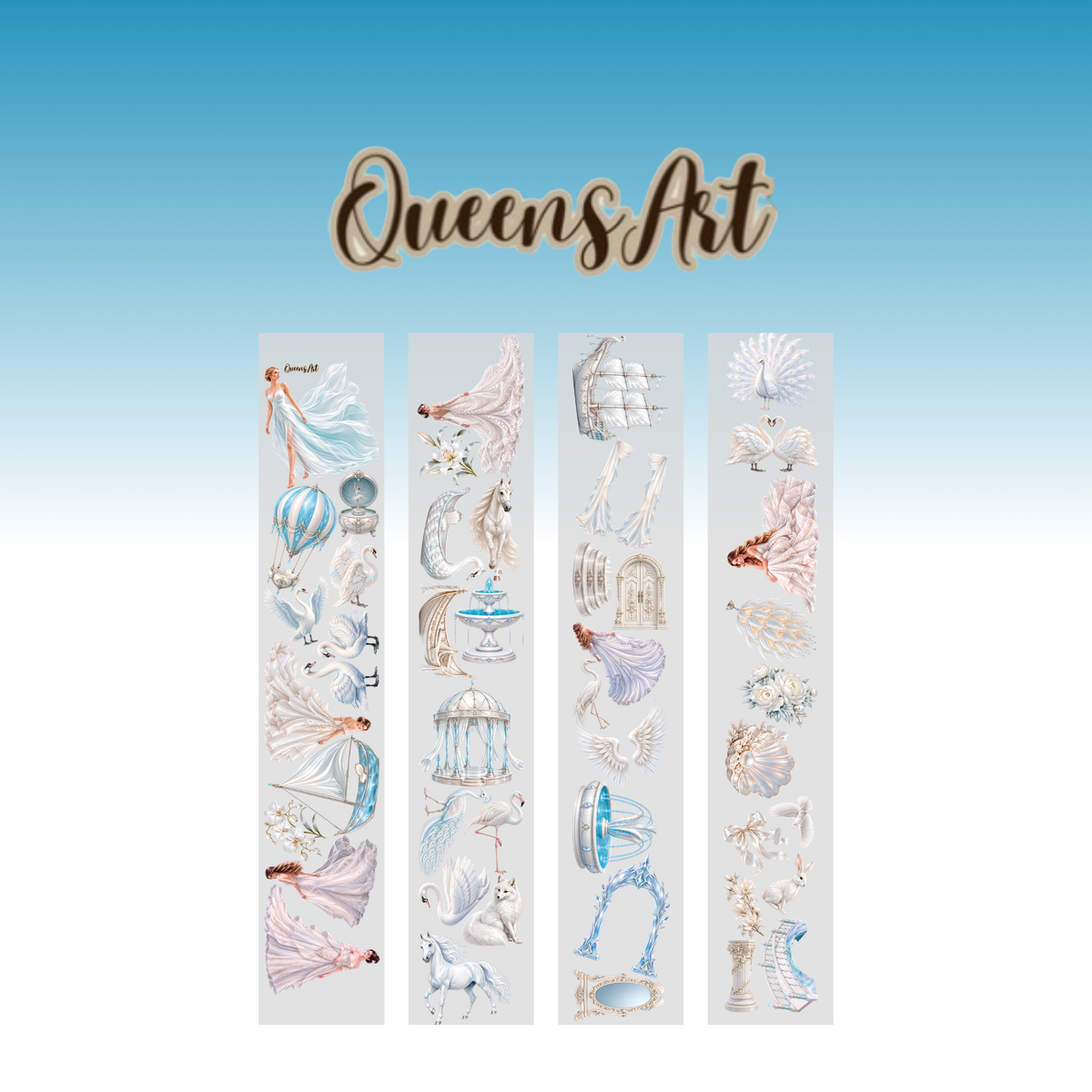 Queens Art Ethereal Fantasy Elements PET Tape 10cm x 2.5m