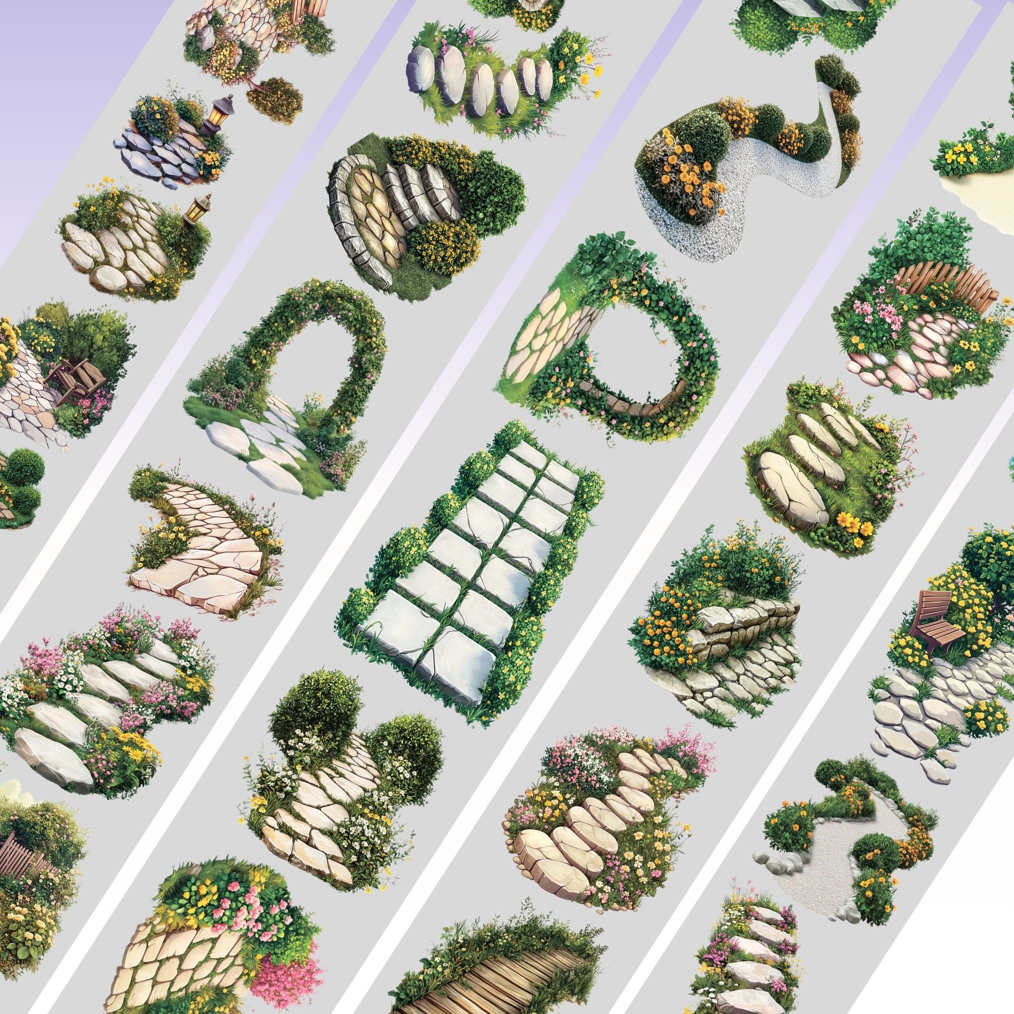 Kittys Journal Garden Path PET Tape 8cm x 2.5m