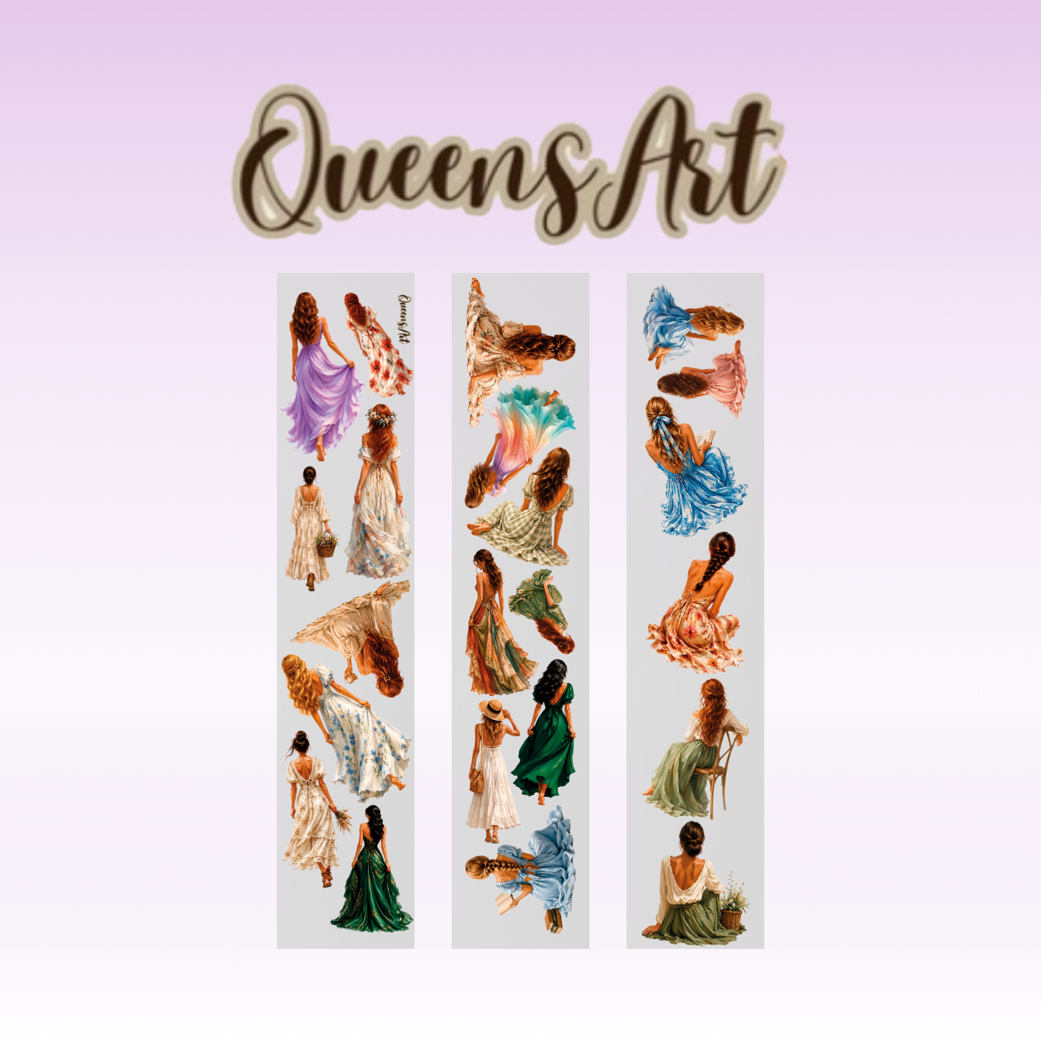 Queens Art Wildflower Girls PET Tape 8cm x 1.25m