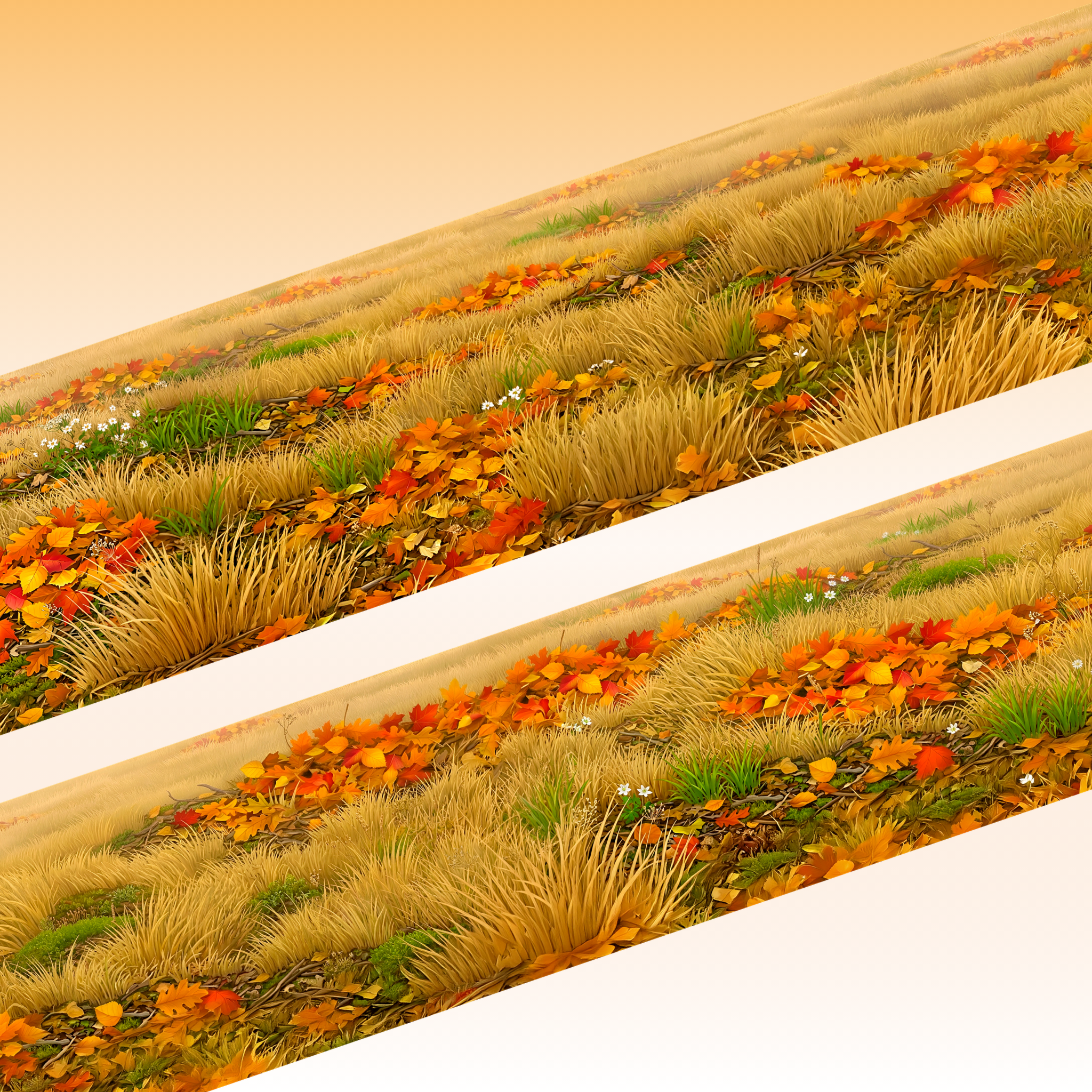 Viktashop Autumn Golden Meadow PET Tape 9cm x 1m