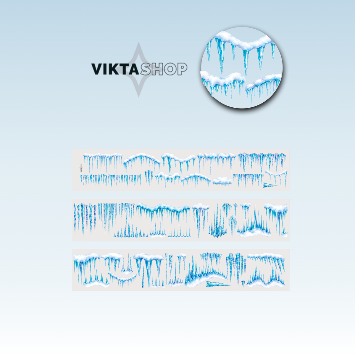 Viktashop Icicles PET Tape 6cm x 1m