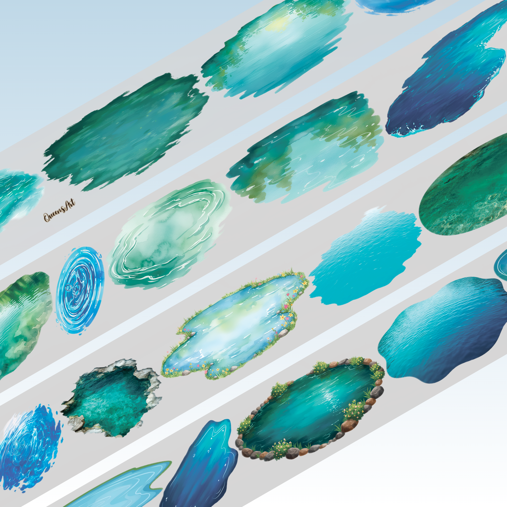 Queens Art Lake PET Tape 8cm x 2.5m