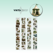 Viktashop Medieval Theme PET Tape 9cm x 2.5m