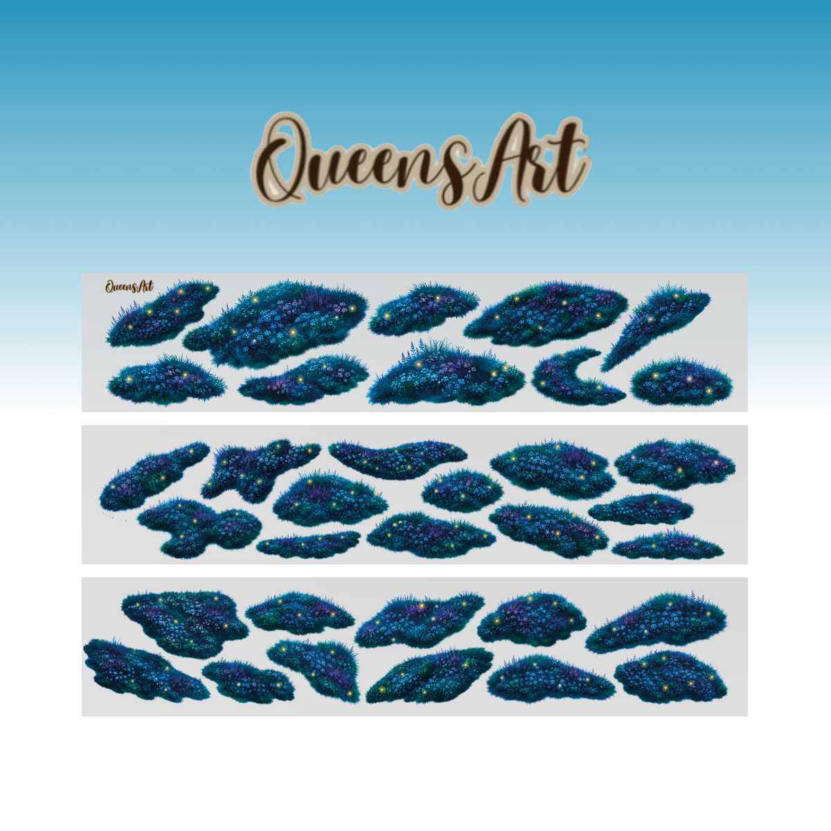 Queens Art Night Grass PET tape 7cm x 1m
