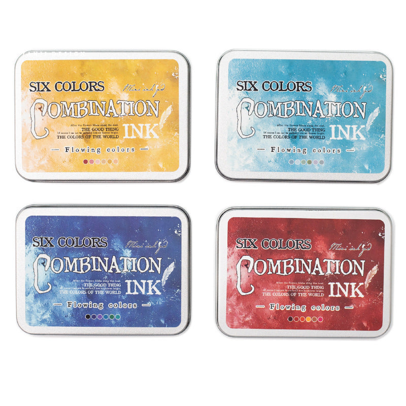 Ink Pad Set Flowing Color Series 6 psc