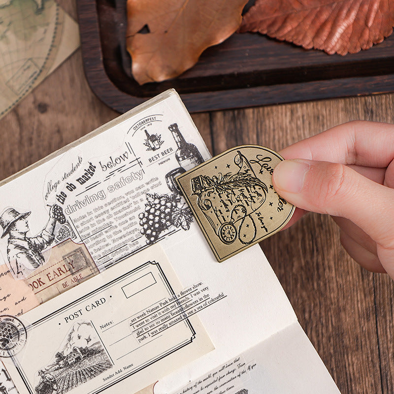Stars & Mori Retro Metal Clip – Wide Copper Hand Account Clip, 8 Options - ViktaShop