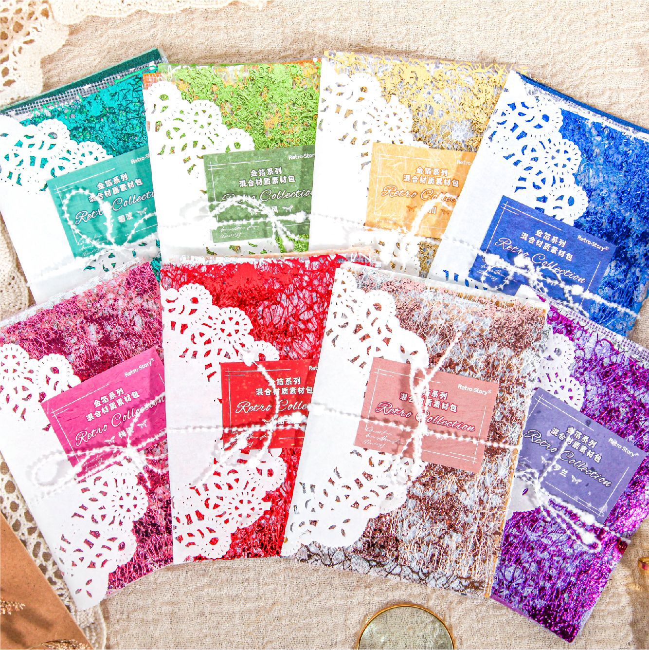 Gold Foil Paper - Collage Backing - ViktaShop