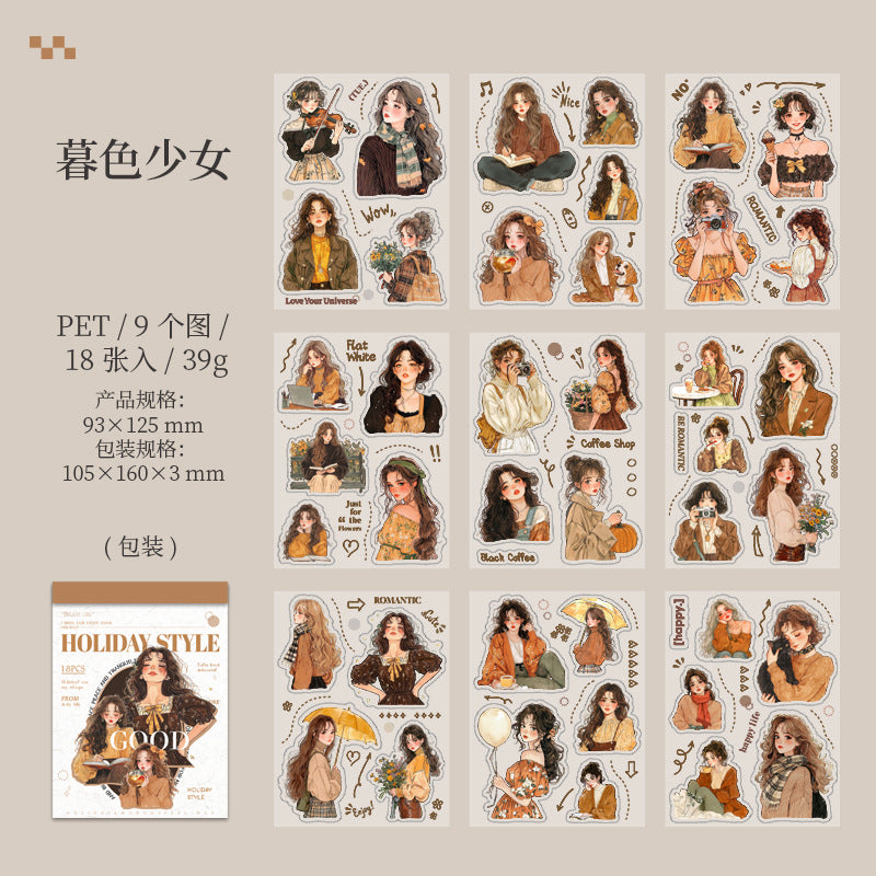 Die-Cut PET Sticker - Holiday Style Series - ViktaShop