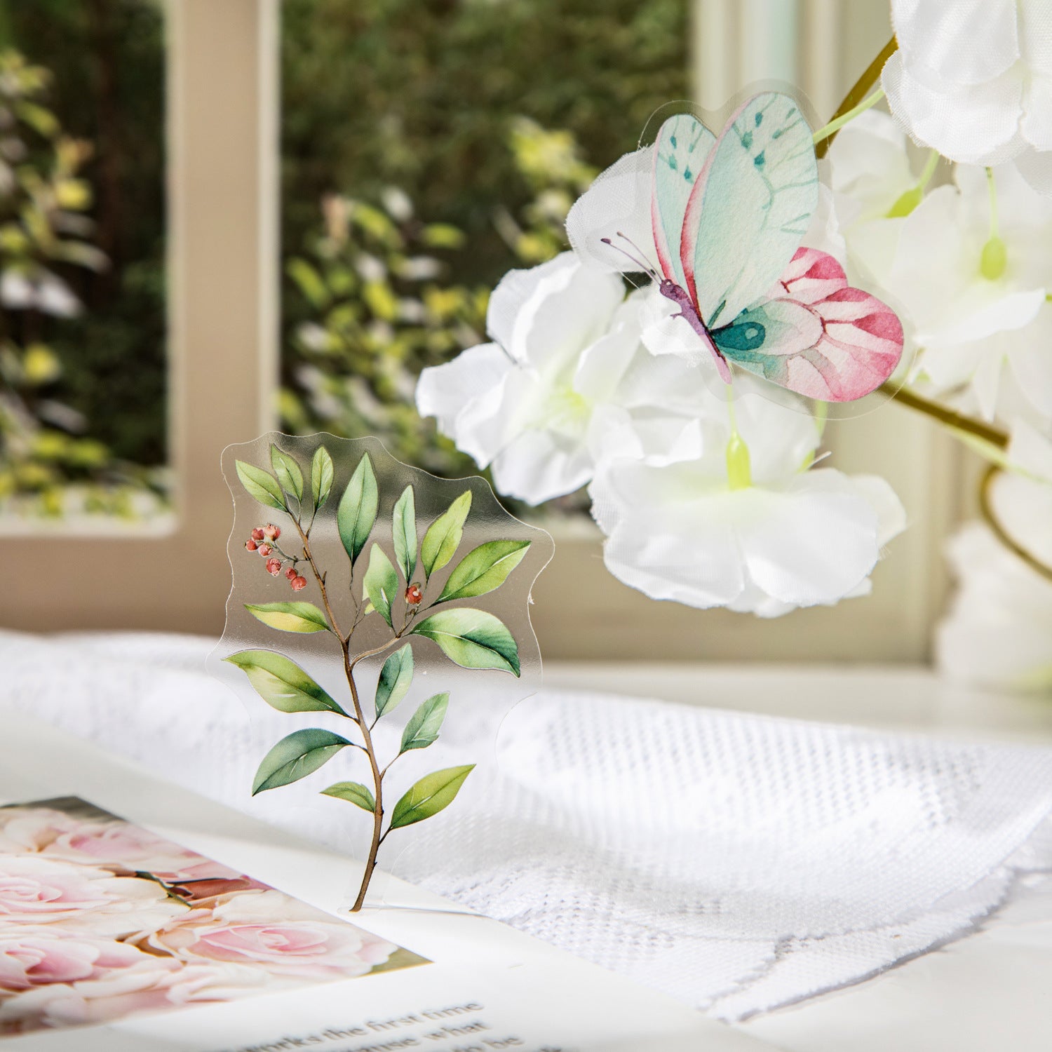 Butterfly PET Stickers, 30 Sheets, 4 Options - ViktaShop