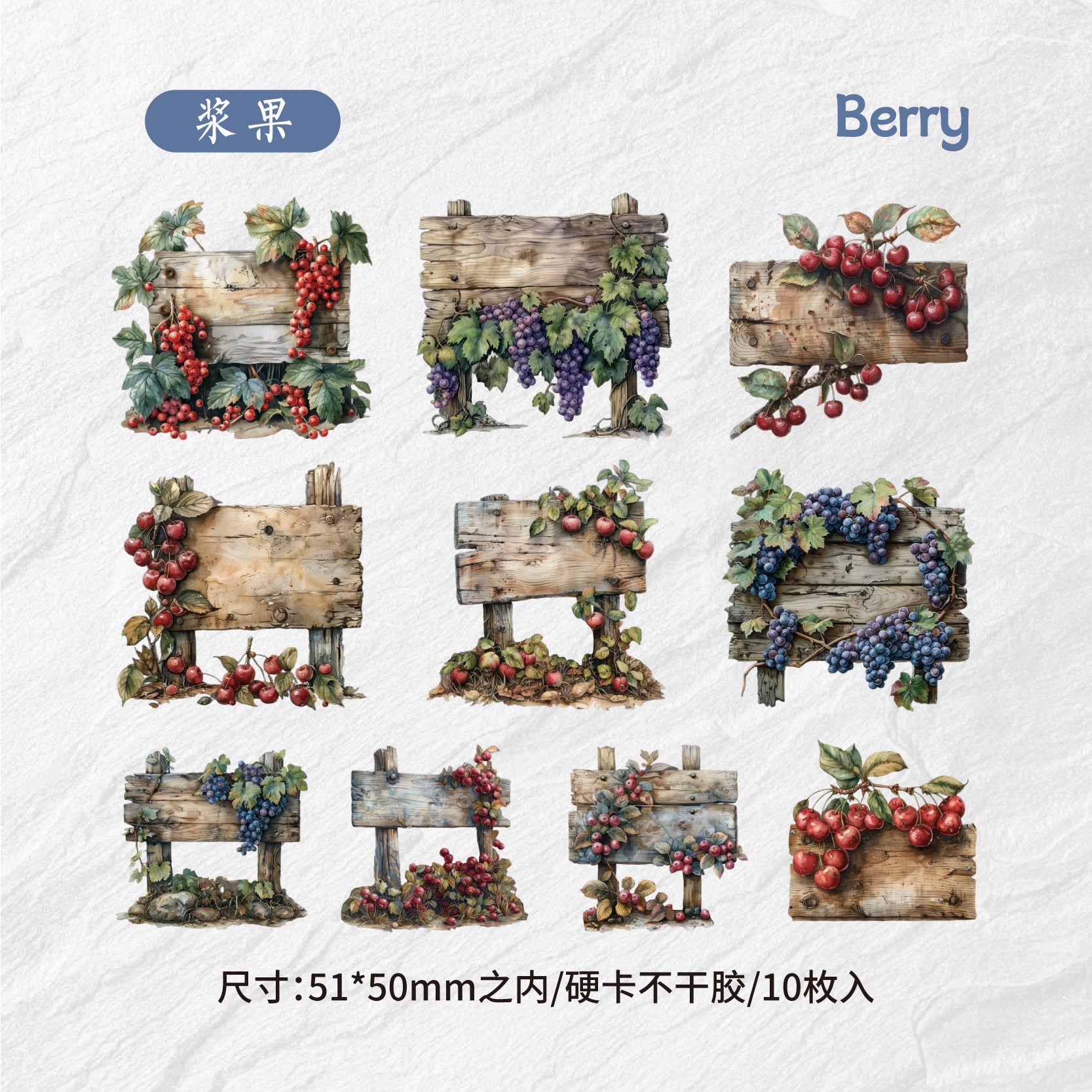 Sticker Pack - Berries & More - ViktaShop