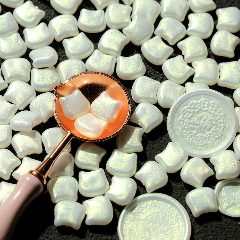 Cute Cat Head Wax Seal Set – Mixed Color Polarized Wax Grains - ViktaShop