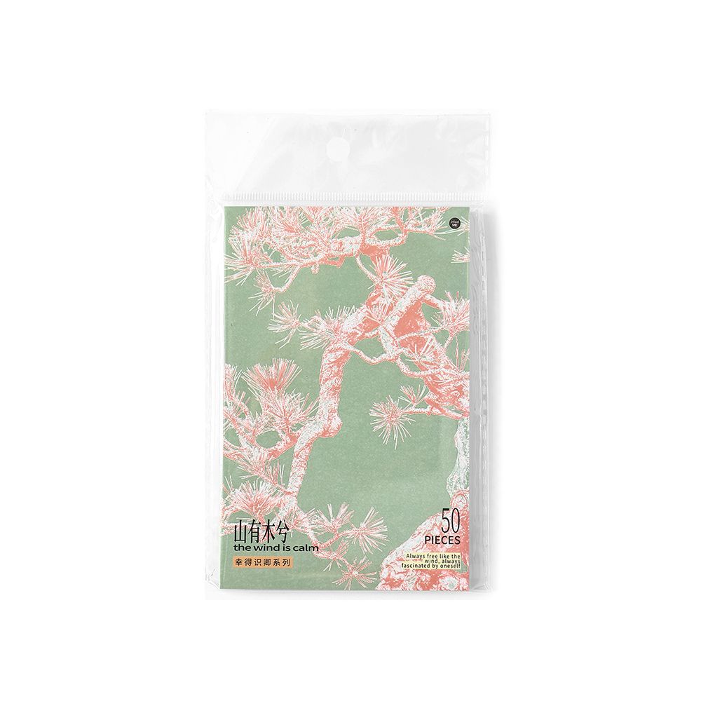 Decorative Paper Pack – Light Retro DIY Base Paper, 50 Pcs - ViktaShop