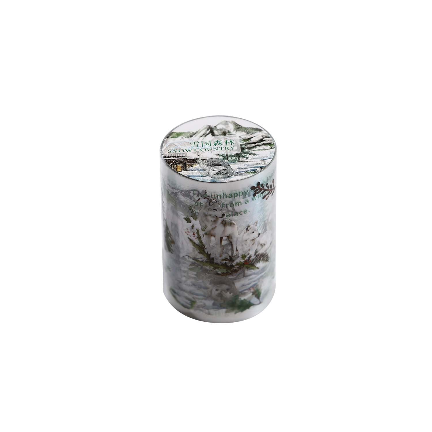 Snow Country Forest Series – PET Tape, Winter Landscape, 2m - ViktaShop