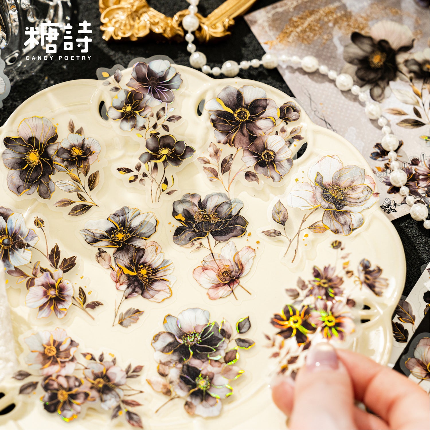 Purple Flower Dream Series - PET Stickers - ViktaShop