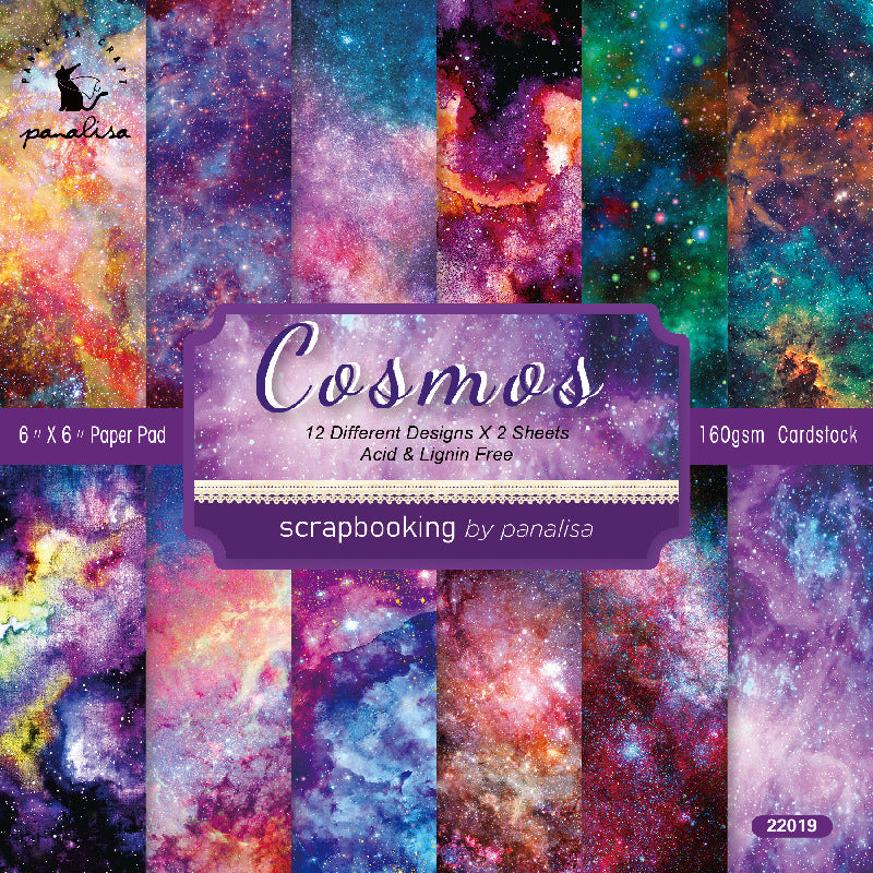 Cosmos material paper background 10 sheets