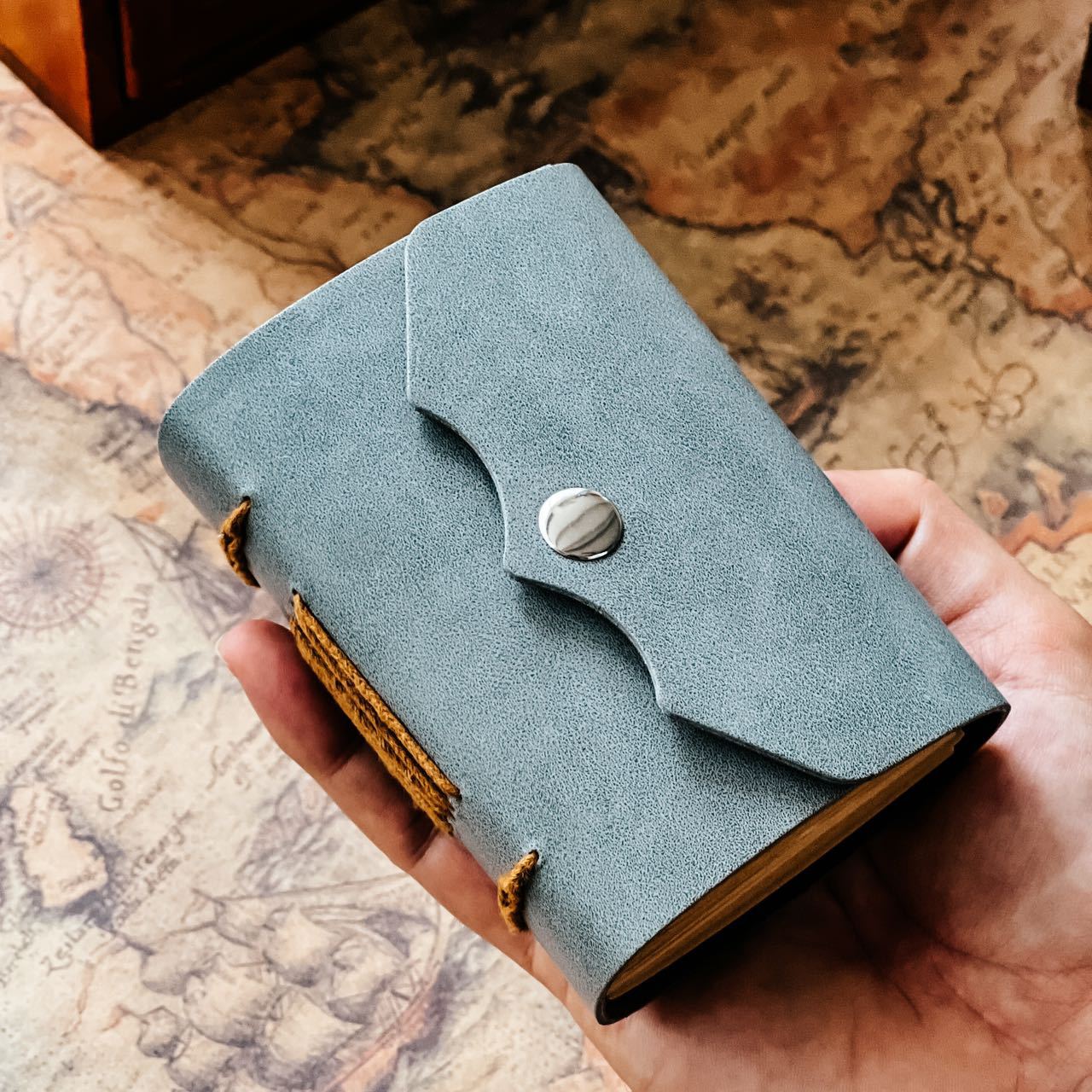 Handmade Cowhide Pocket Notebook – Retro Diary & Gift Journal, 3 Options - ViktaShop