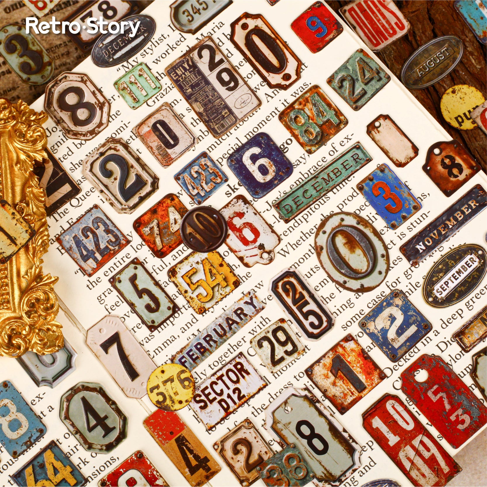Vintage series sticker pack