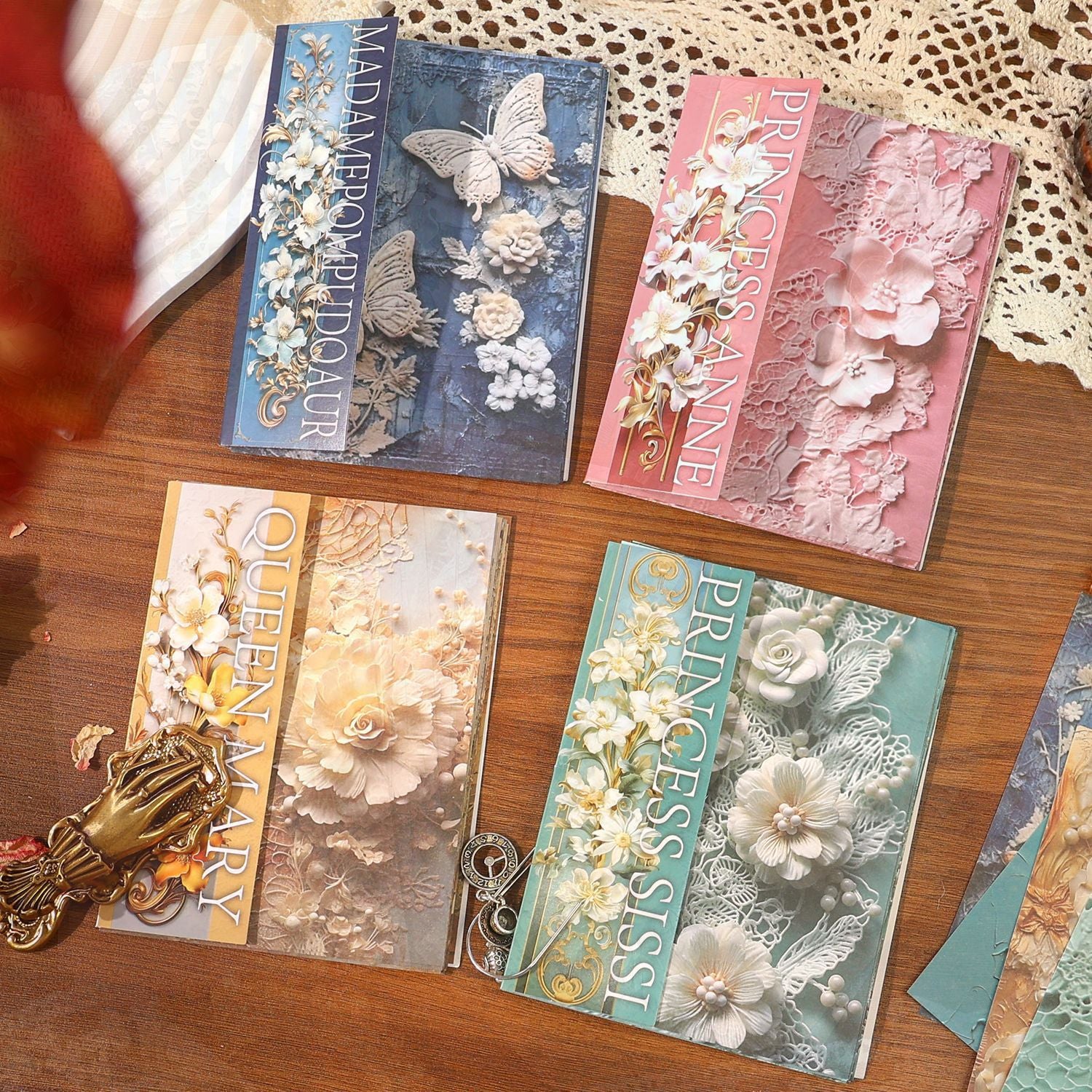 Versailles Princess Series – Ancient Forest Material Paper, 30 Pcs - ViktaShop