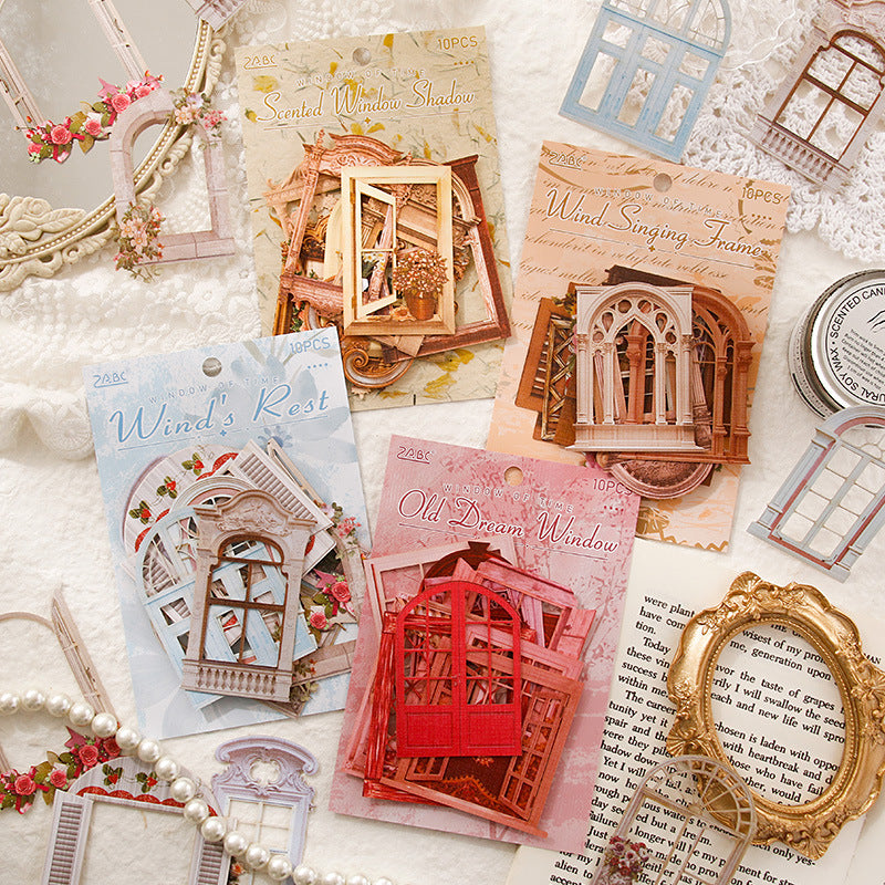Window Series Material Paper - Old Dream Lattices, 4 Options - ViktaShop