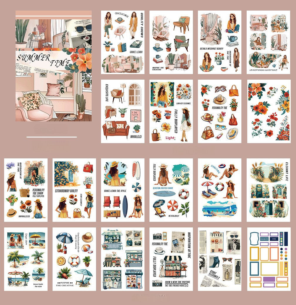 Alice Character PET Sticker Pack – Hand Account Decoration - ViktaShop