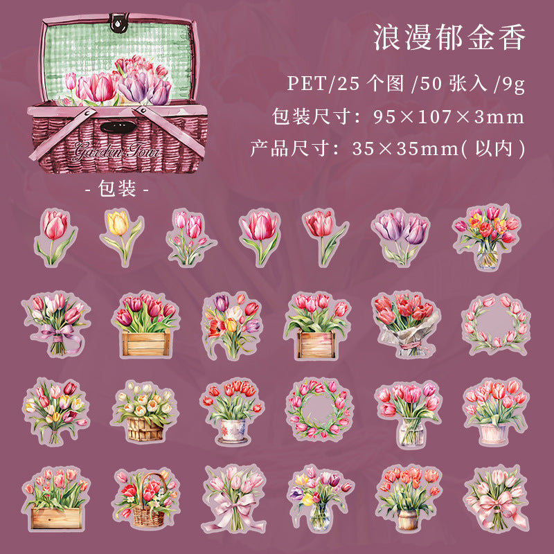 PET Sticker Package – Garden Tour Series, 6 Options - ViktaShop