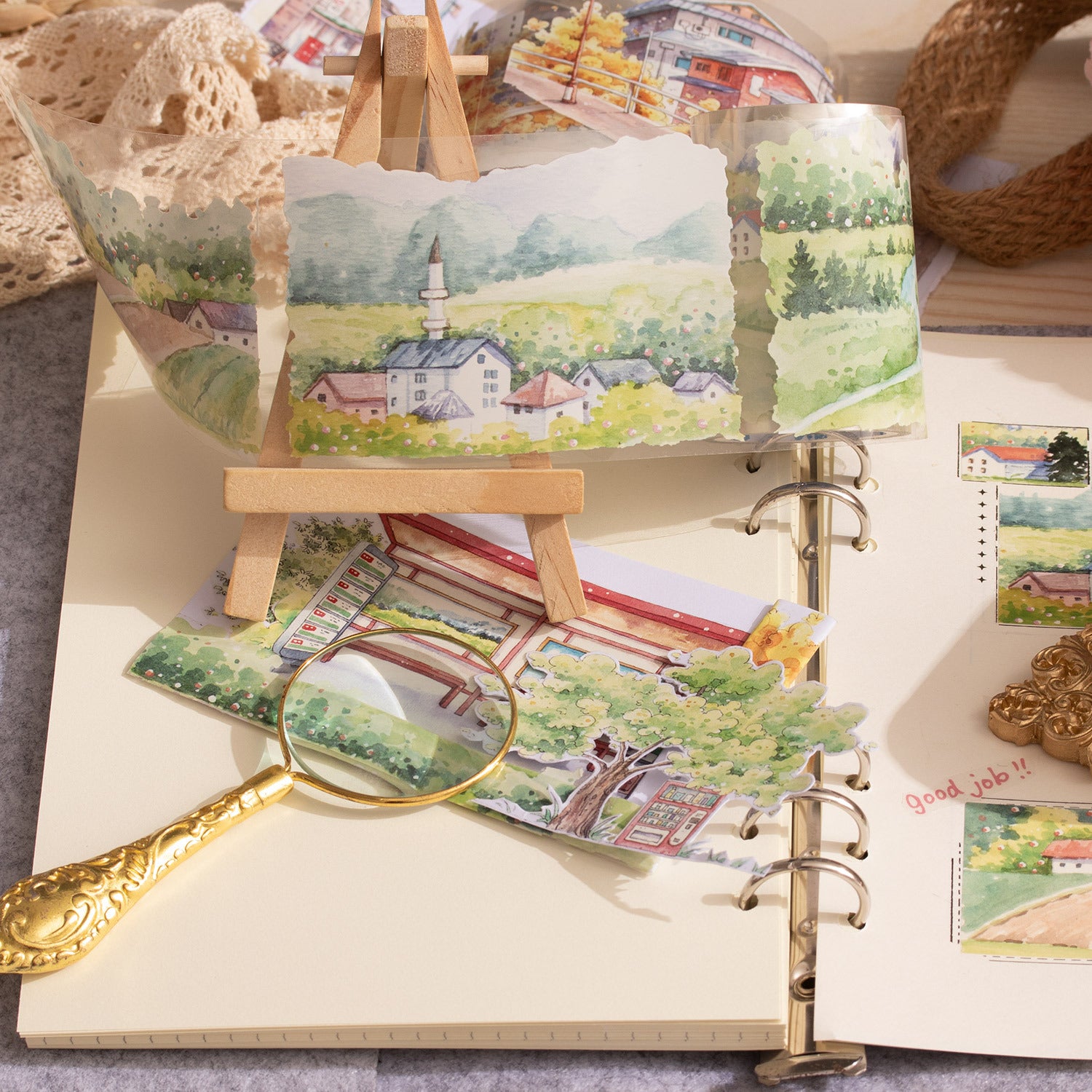 Four Seasons Pastoral House PET Tape, 2m - ViktaShop