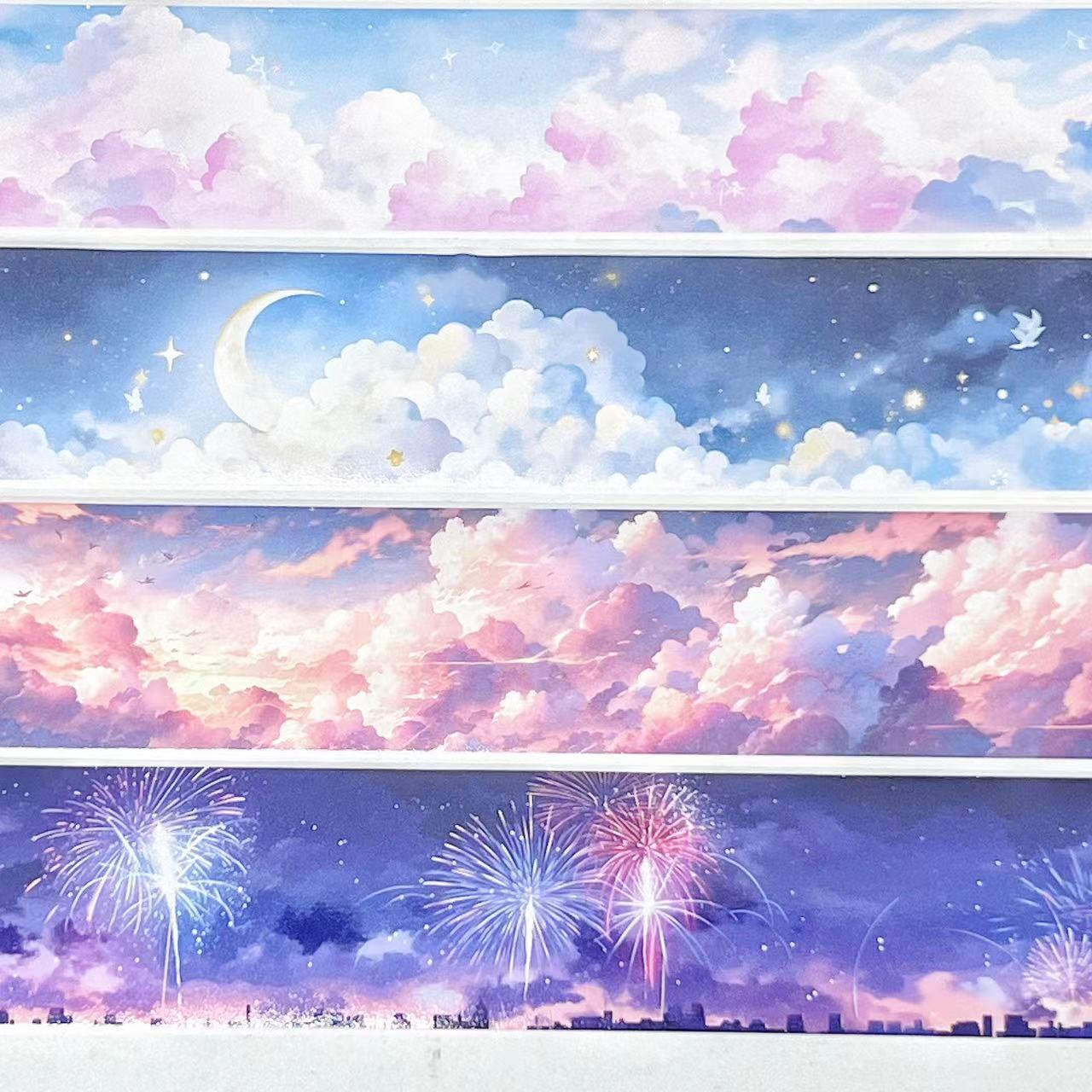 Cloud Sky PET Collage Tape, 2m - ViktaShop