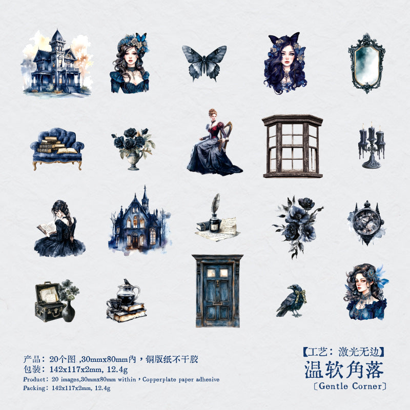 Sticker Pack - Twilight Manor Series, 6 Options - ViktaShop