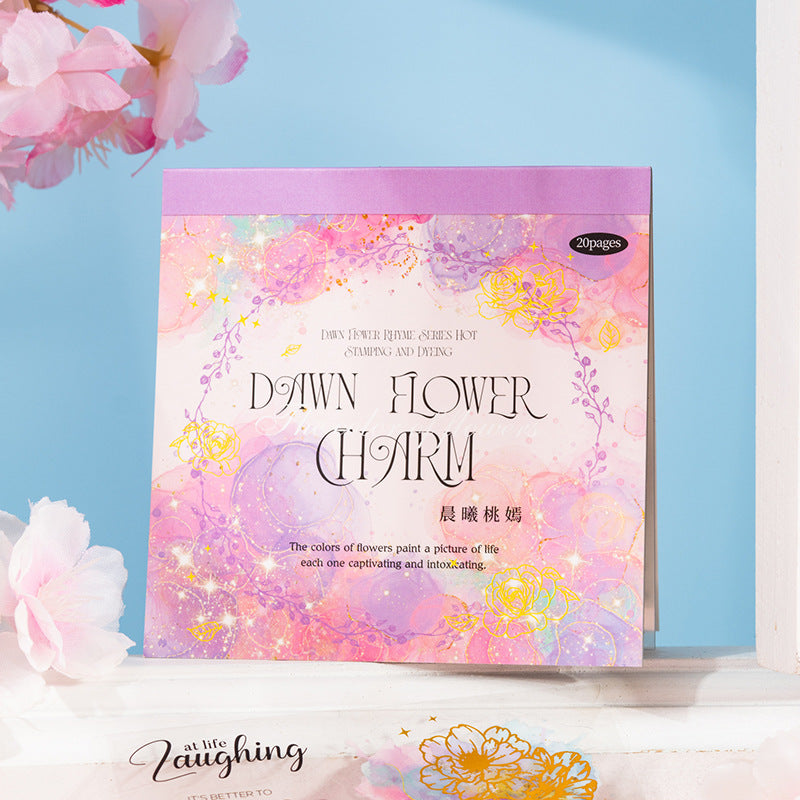 Flower Charm Stickers - Morning Dawn Series, 20 Pcs - ViktaShop