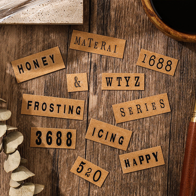 Classic Letter PET Stickers – Uppercase, Lowercase & Numbers - ViktaShop