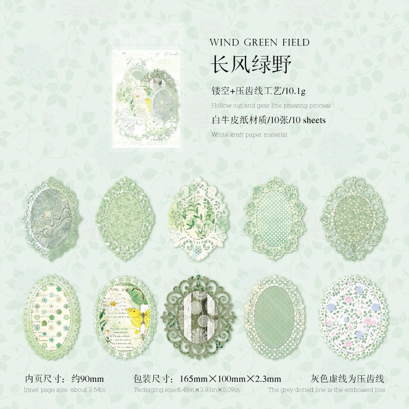 White Kraft Paper - Lace Flower Dream Series, 6 Options - ViktaShop