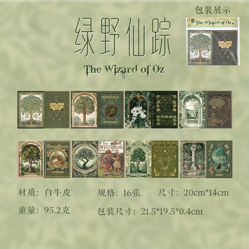 Material Paper Wizard of Oz & More, 16 Pcs - ViktaShop