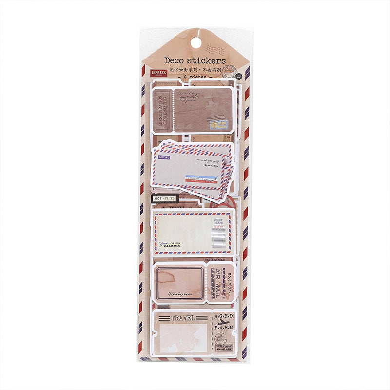 Writable Stickers, Retro Collage Series, 4 Options - ViktaShop