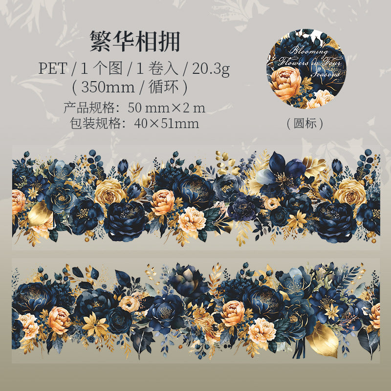 PET Tape - Flower Four Seasons Series, 350mm - ViktaShop