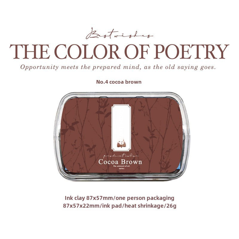 Poetry Color Series Ink Pad 6 colors