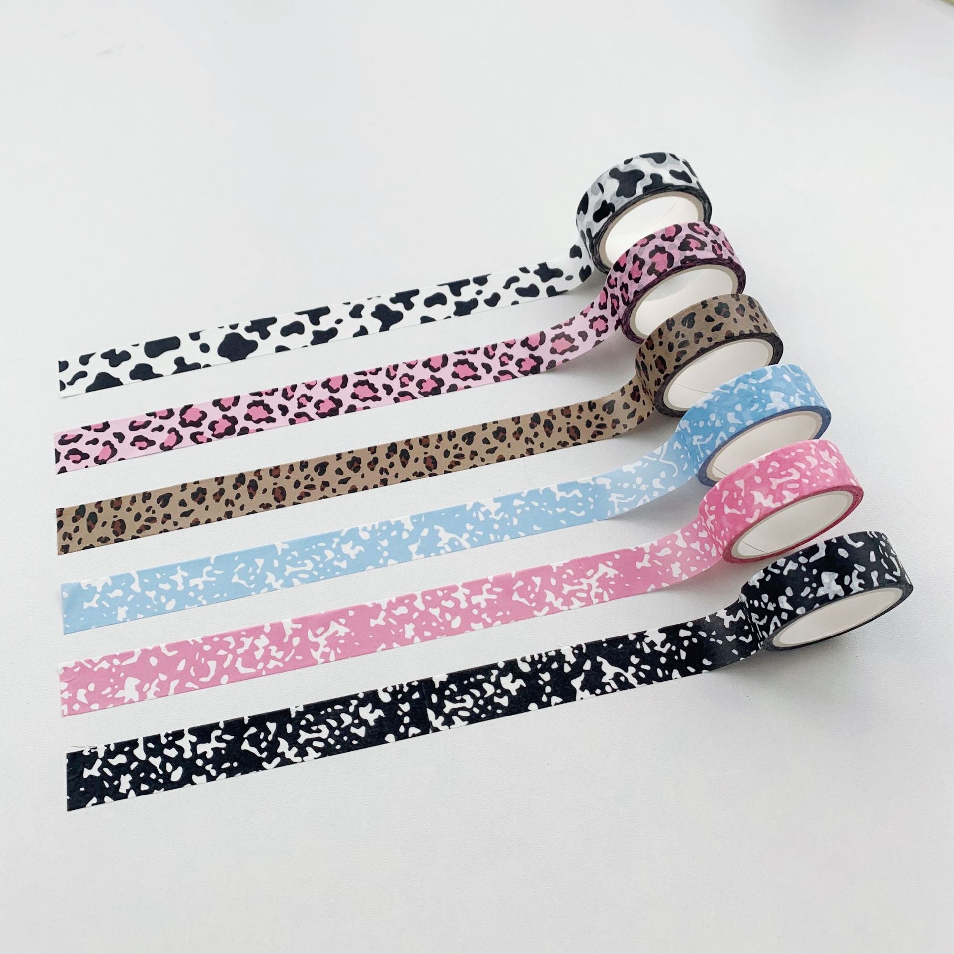 Korean INS Style Milk Print Leopard Print and Paper Tape, 1.5cm*5m - ViktaShop
