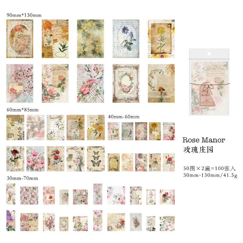 Vintage Retro Collection Material Craft Supplies - ViktaShop