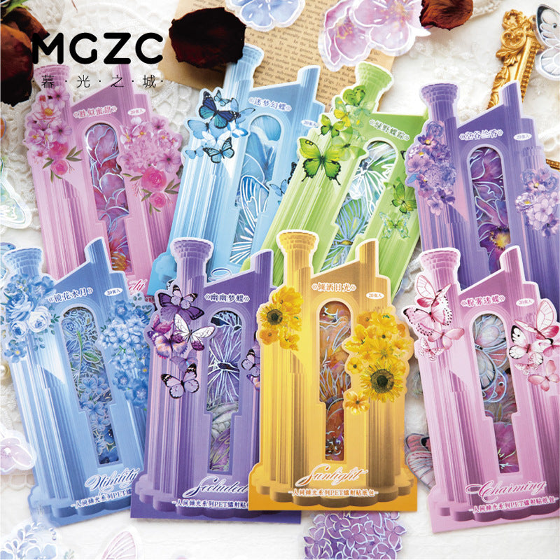 Twilight Human Tilt Light Series PET Sticker Pack - Dream Castle, 8 Options - ViktaShop