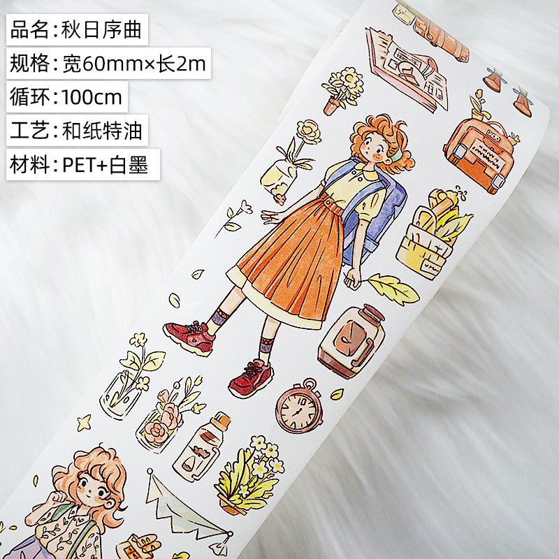Donghong Landscape & Character PET Tape – 2 m - ViktaShop